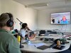 Im Gespräch über Klimawandel und Photovoltaik und Begrünung in der Stadt (v.l.n.r.) Dr. Björn Rau, Nancy Fischer und Dipl. Ing. Jens Hasse.